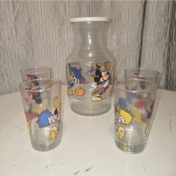 Vintage Disney NOS 5 Piece Juice Set GrandeesVtgEph In Collectable Condition - Picture 13 of 14